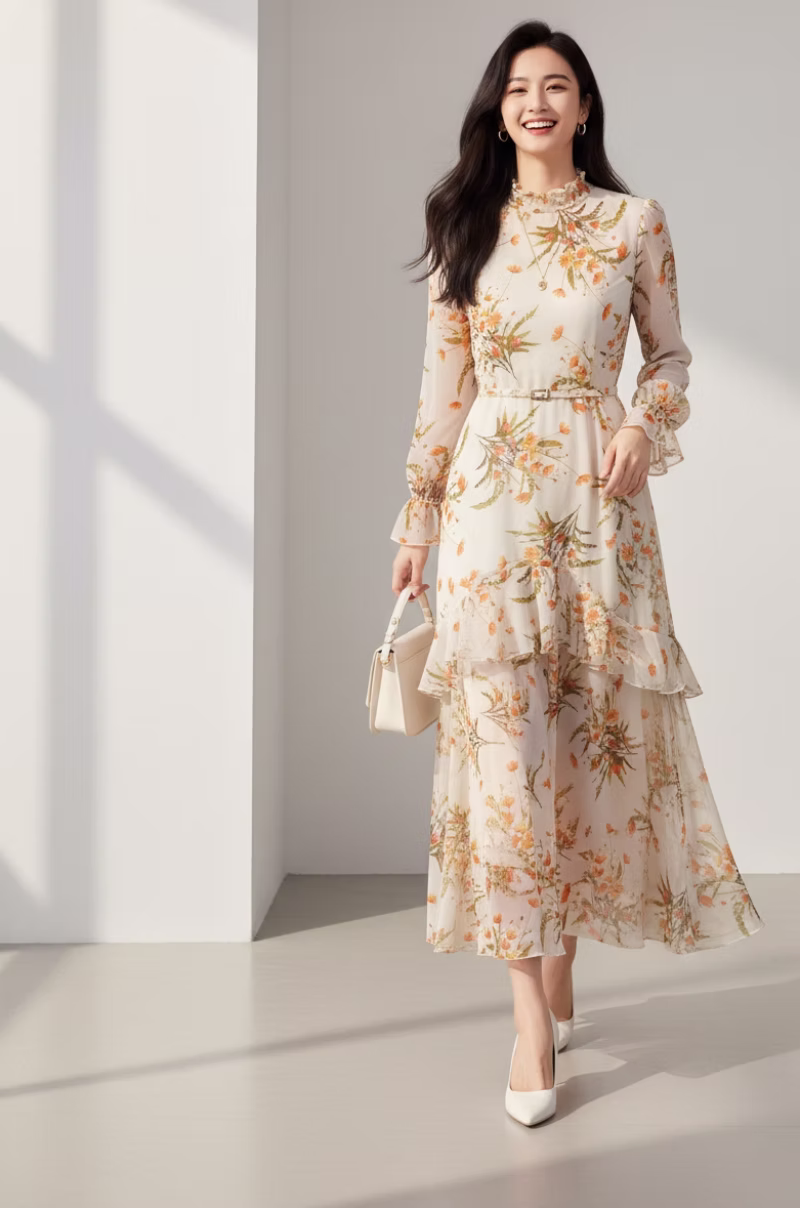 AI虚拟试衣效果展示图