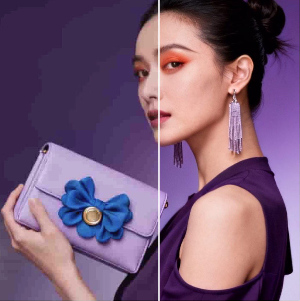 一张模糊的照片通过AI图片增强工具修复后，人物面部细节变得清晰可见