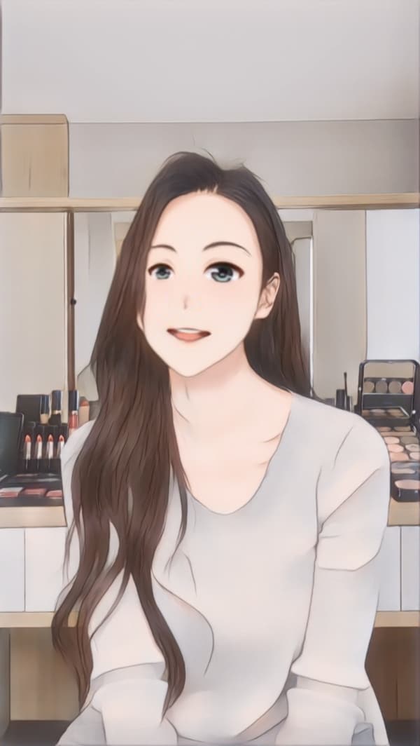 视频人物卡通化日漫风效果展示